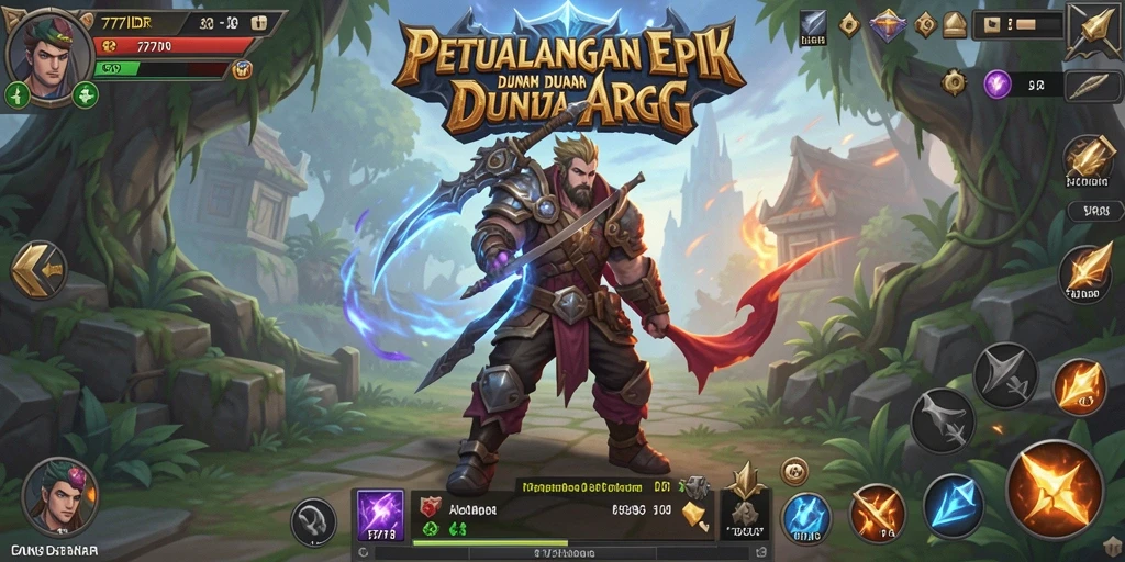 Gameplay menegangkan dalam dunia petualangan ARPG yang mendalam.