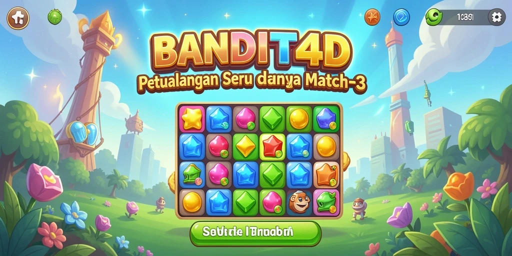 Tampilan menarik dari gameplay BANDIT4D yang penuh warna.