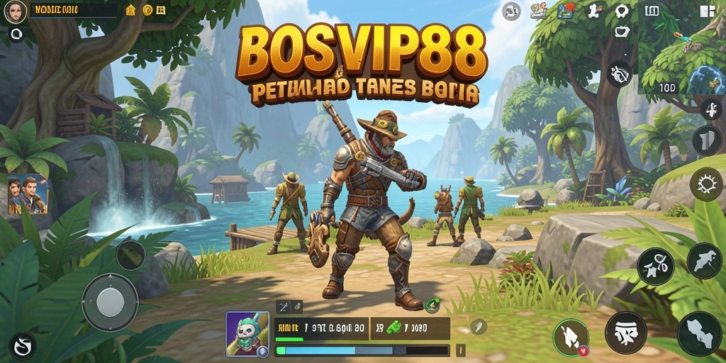 Tampilan gameplay mendebarkan dalam dunia terbuka BOSVIP88.