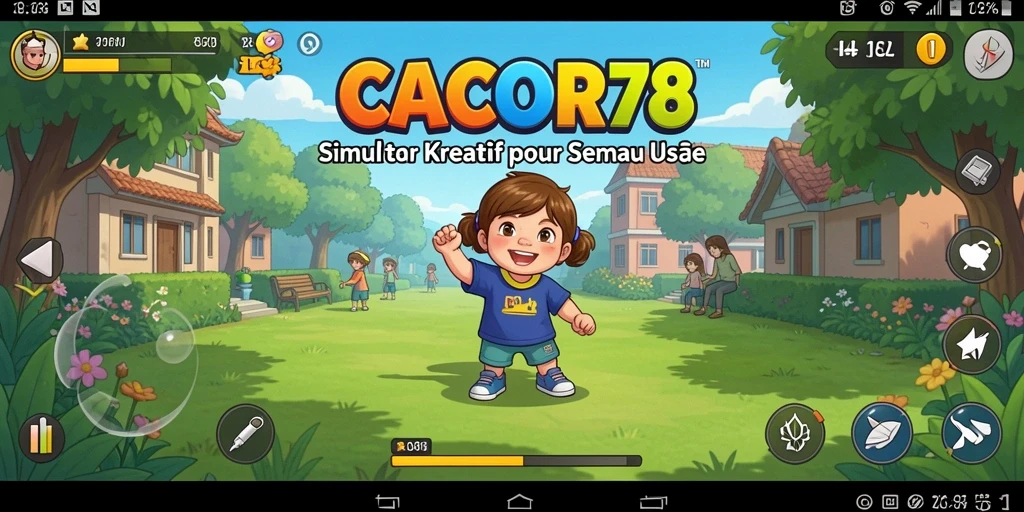 Screenshot gameplay <strong>CACOR78</strong> menunjukkan suasana mendalam dari dunia simulasi.