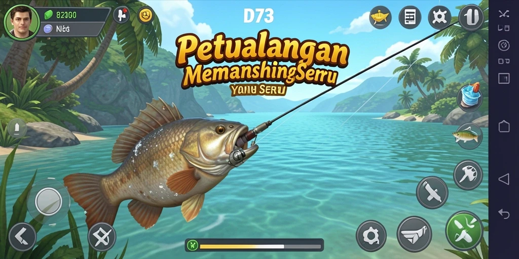 Tangkapan ikan besar dalam D73 yang memukau.