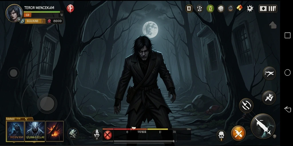 Screenshot G9VIP menampilkan suasana menegangkan dalam momen horror