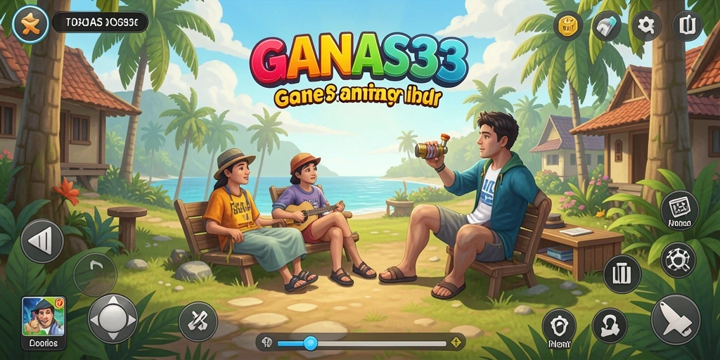 Tangkapan layar menunjukkan momen seru dalam gameplay <strong>GANAS33</strong> yang santai.