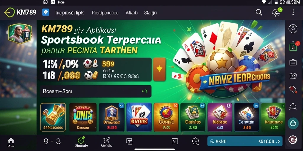 Tampilan gameplay KM789 yang seru dan menarik dari aplikasi Sportsbook.