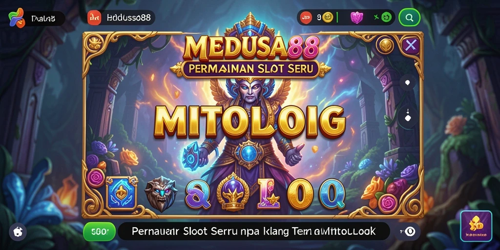 Tampilan gameplay yang memukau dari MEDUSA88 dengan simbol-simbol menarik.