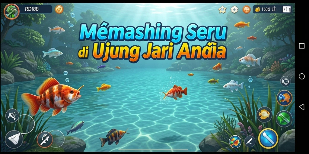 Tampilan gameplay <strong>RDI88</strong> dengan suasana memancing yang menakjubkan.