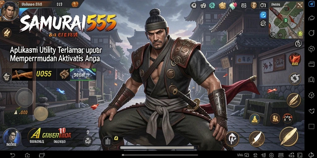 Tampilan antarmuka intuitif aplikasi SAMURAI555 untuk pengguna.