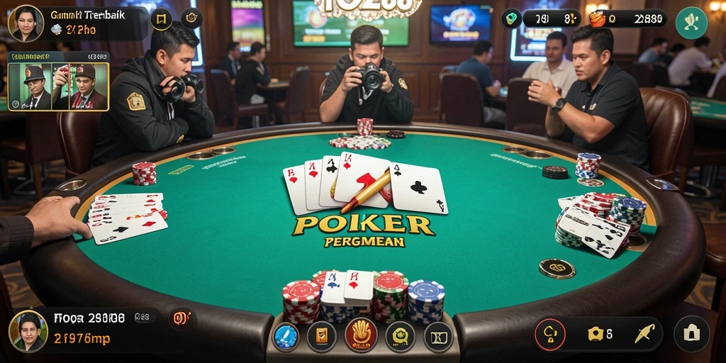 Screenshot gameplay Poker yang mendebarkan di TO288.