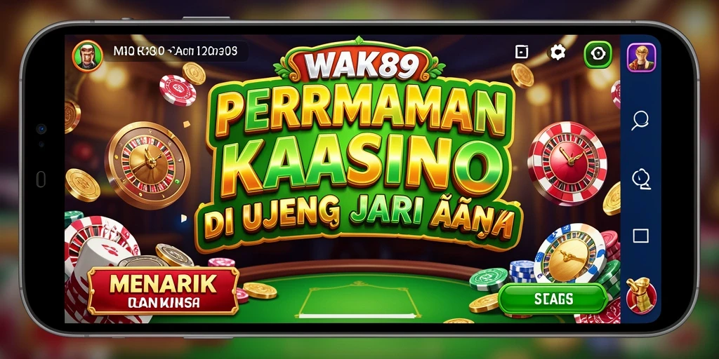 Tampilan utama gameplay Kasino yang seru di WAK89.