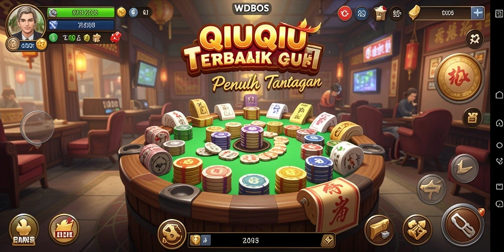 Tampilan gameplay QiuQiu yang seru dan menantang di WDBOS.
