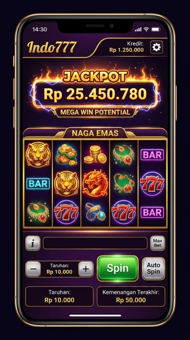 Tampilan utama aplikasi indo777 yang intuitif dan mudah digunakan.